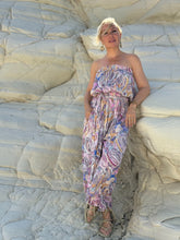 Load image into Gallery viewer, SAHARA JUMPSUIT STRAPLESS/ pastel paisley