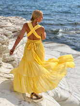 Load image into Gallery viewer, GODDESS MAXI DRESS/ sunny yellow cotton voile