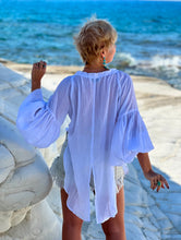 Load image into Gallery viewer, PIRATE BLOUSE/ white cotton voile