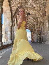 Load image into Gallery viewer, LA ISLA MAXI DRESS/ sunny yellow voile