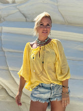 Load image into Gallery viewer, DREAM BLOUSE/ sunny yellow voile