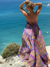 Load image into Gallery viewer, MARIPOSA DRESS / blue orchid print