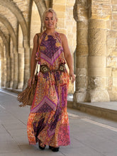 Load image into Gallery viewer, SUNNY MAXI DRESS/ spicy orange oriental print