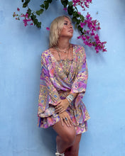 Load image into Gallery viewer, SHORT KIMONO BLOUSE/ pastel oriental print