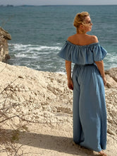 Load image into Gallery viewer, FLAMENCO TOP / light blue denim tencel