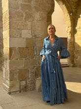 Load image into Gallery viewer, CHEMISE MAXI DRESS/ soft tencel denim