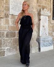 Load image into Gallery viewer, LUNA JUMPSUIT/ black cotton voile
