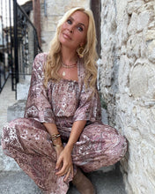 Load image into Gallery viewer, LUNA JUMPSUIT/ cafe latte beige print