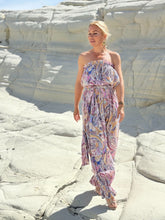 Load image into Gallery viewer, SAHARA JUMPSUIT STRAPLESS/ pastel paisley
