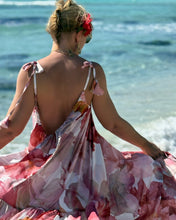 Load image into Gallery viewer, BAGGY MAXI DRESS/ blush pink xl flowers
