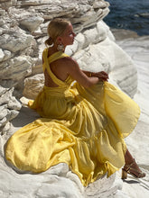 Load image into Gallery viewer, GODDESS MAXI DRESS/ sunny yellow cotton voile