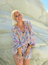 Load image into Gallery viewer, BRIGITTE SHORT JUMPSUIT/ pastel paisley