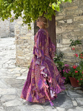 Load image into Gallery viewer, MUSE KIMONO/PONCHO / amethyst purple oriental print