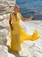 Load image into Gallery viewer, GODDESS MAXI DRESS/ sunny yellow cotton voile