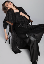 Load image into Gallery viewer, TWEED KIMONO COAT/ sparkling black