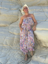 Load image into Gallery viewer, SAHARA JUMPSUIT STRAPLESS/ pastel paisley
