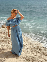 Load image into Gallery viewer, FLAMENCO TOP / light blue denim tencel