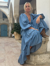 Load image into Gallery viewer, HIPPIE MAXI DRESS/ soft tencel denim