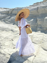 Load image into Gallery viewer, BONITA MAXI DRESS/ 2 dresses in 1/ white cotton voile