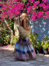 Load image into Gallery viewer, BAGGY MAXI DRESS/ cobalt oriental print