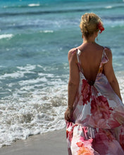 Load image into Gallery viewer, BAGGY MAXI DRESS/ blush pink xl flowers