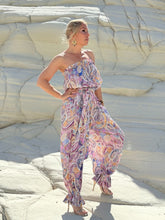 Load image into Gallery viewer, SAHARA JUMPSUIT STRAPLESS/ pastel paisley