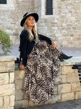 Load image into Gallery viewer, LA ISLA STRAPLESS MAXI DRESS/ beige leopard print