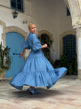 Load image into Gallery viewer, YASMINE MAXI DRESS/ soft tencel denim