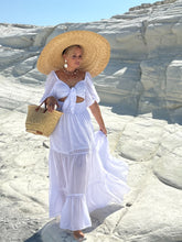 Load image into Gallery viewer, BONITA MAXI DRESS/ 2 dresses in 1/ white cotton voile