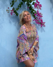 Load image into Gallery viewer, SHORT KIMONO BLOUSE/ pastel oriental print