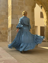 Load image into Gallery viewer, CHEMISE MAXI DRESS/ soft tencel denim