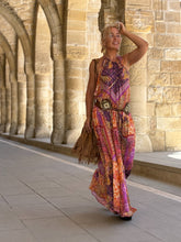 Load image into Gallery viewer, SUNNY MAXI DRESS/ spicy orange oriental print