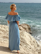 Load image into Gallery viewer, FLAMENCO TOP / light blue denim tencel