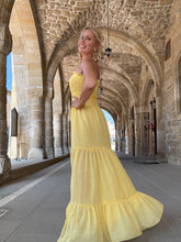 Load image into Gallery viewer, LA ISLA MAXI DRESS/ sunny yellow voile