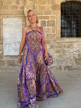 Load image into Gallery viewer, LA ISLA MAXI DRESS/ blue orchid oriental print