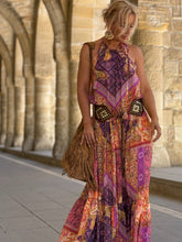 Load image into Gallery viewer, SUNNY MAXI DRESS/ spicy orange oriental print