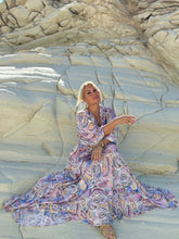 Load image into Gallery viewer, HIPPIE FLARE MAXI DRESS/ pastel paisley