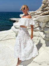 Load image into Gallery viewer, FLAMENCO SET - white cotton embroidered openwork