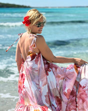 Load image into Gallery viewer, BAGGY MAXI DRESS/ blush pink xl flowers