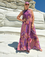 Load image into Gallery viewer, SUNNY MAXI DRESS/ amethyst purple oriental print