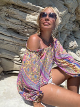 Load image into Gallery viewer, CARMEN BLOUSE/ pastel oriental print