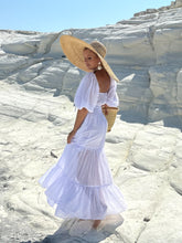 Load image into Gallery viewer, BONITA MAXI DRESS/ 2 dresses in 1/ white cotton voile
