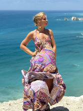 Load image into Gallery viewer, MARIPOSA DRESS / blue orchid print
