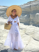 Load image into Gallery viewer, BONITA MAXI DRESS/ 2 dresses in 1/ white cotton voile