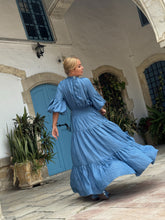 Load image into Gallery viewer, YASMINE MAXI DRESS/ soft tencel denim