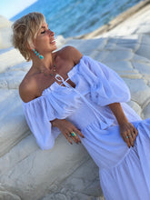 Load image into Gallery viewer, BELLA MAXI DRESS/ white cotton voile