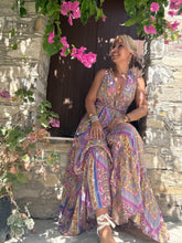 Load image into Gallery viewer, GODDESS MAXI DRESS/ pastel oriental print