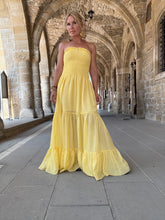 Load image into Gallery viewer, LA ISLA MAXI DRESS/ sunny yellow voile