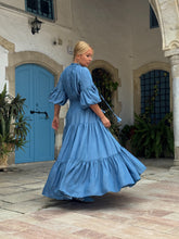Load image into Gallery viewer, YASMINE MAXI DRESS/ soft tencel denim