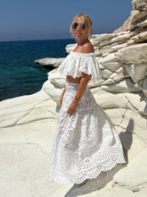 Load image into Gallery viewer, FLAMENCO SET - white cotton embroidered openwork